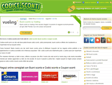 Tablet Screenshot of codice-sconti.com